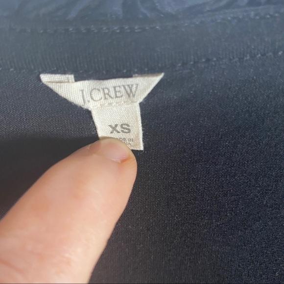 J CREW Ruffled Neck Empire Waist Dress Size XS - Picture 3 of 7